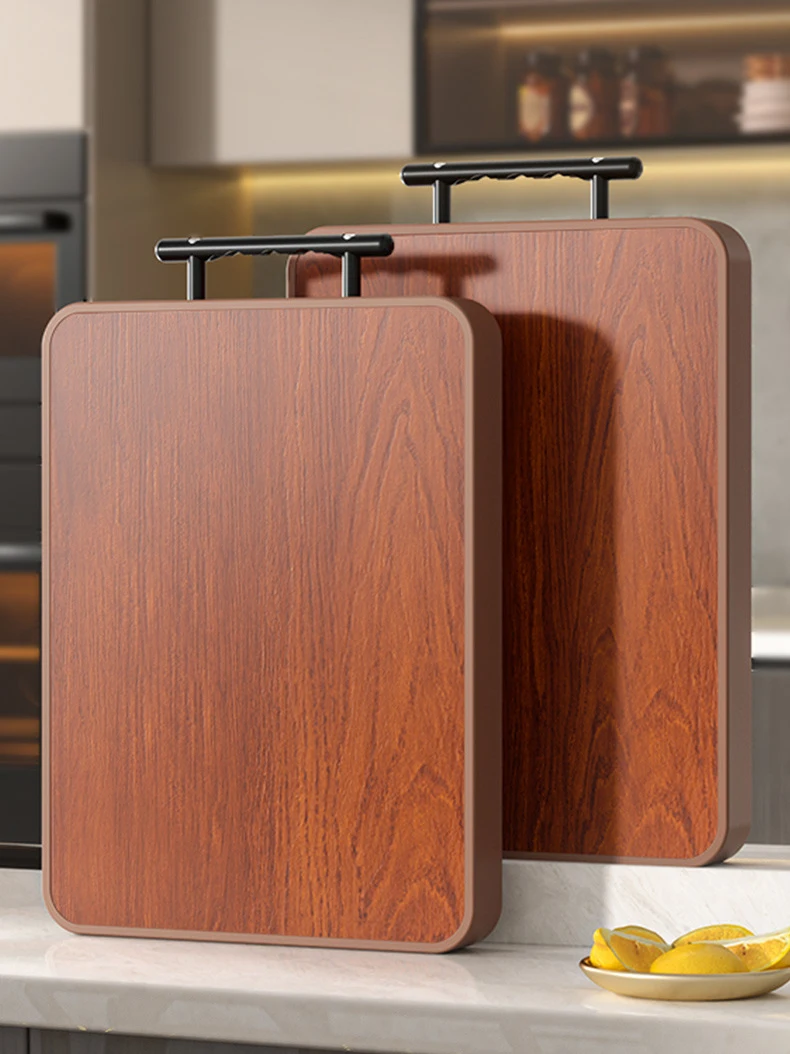 

Solid Wood Wenge Cutting Board, Antibacterial & Anti-Mold, Reversible Dual-Sided, Non-Slip & Easy-Clean for Home