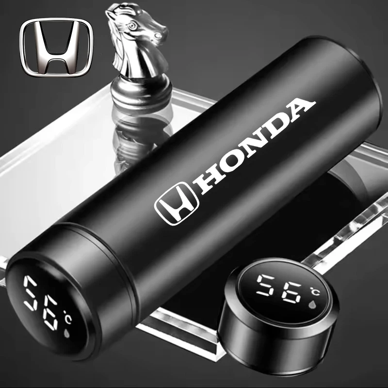

Car Logo Thermos Leakproof Cup Portable Bottle Auto Accessorie For Honda Civic Accord Jazz Fit CRV Odyssey City Pilot Vezel