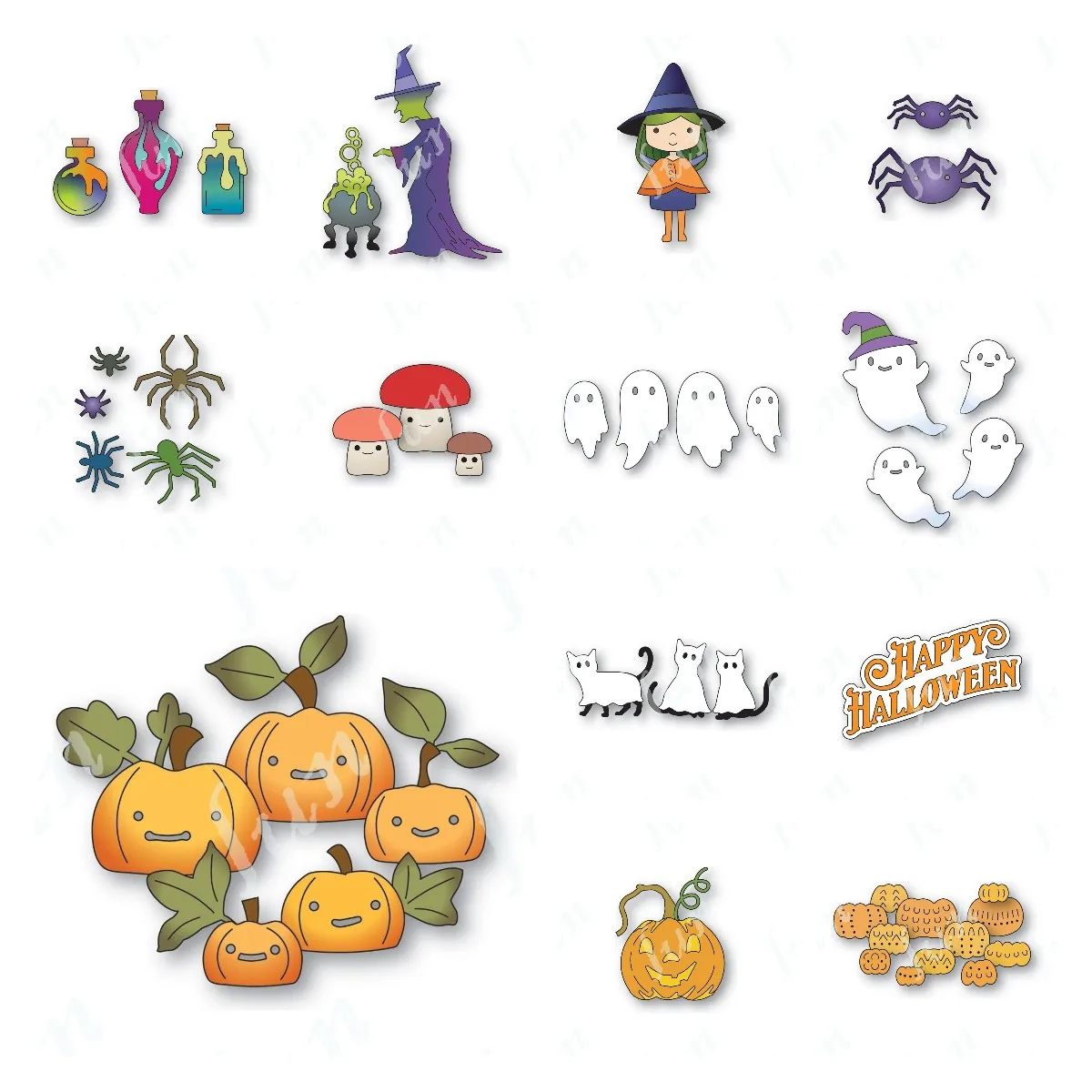 

Metal Cutting Dies Scrapbooking DIY Album Make Paper Card Embossing Craft Supplies Diary Decor 2024 New Halloween Witch Cut Die