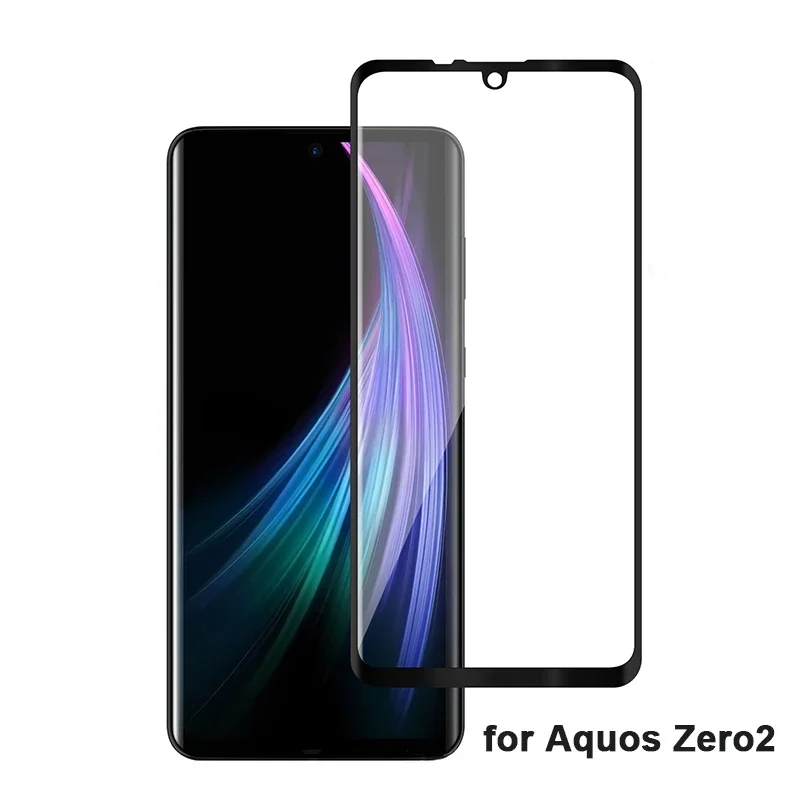 3D Curved Tempered Glass For Sharp Aquos R6 Black Edge Screen Protector For SHARP AquosR6 Full Cover 9H Protective Film