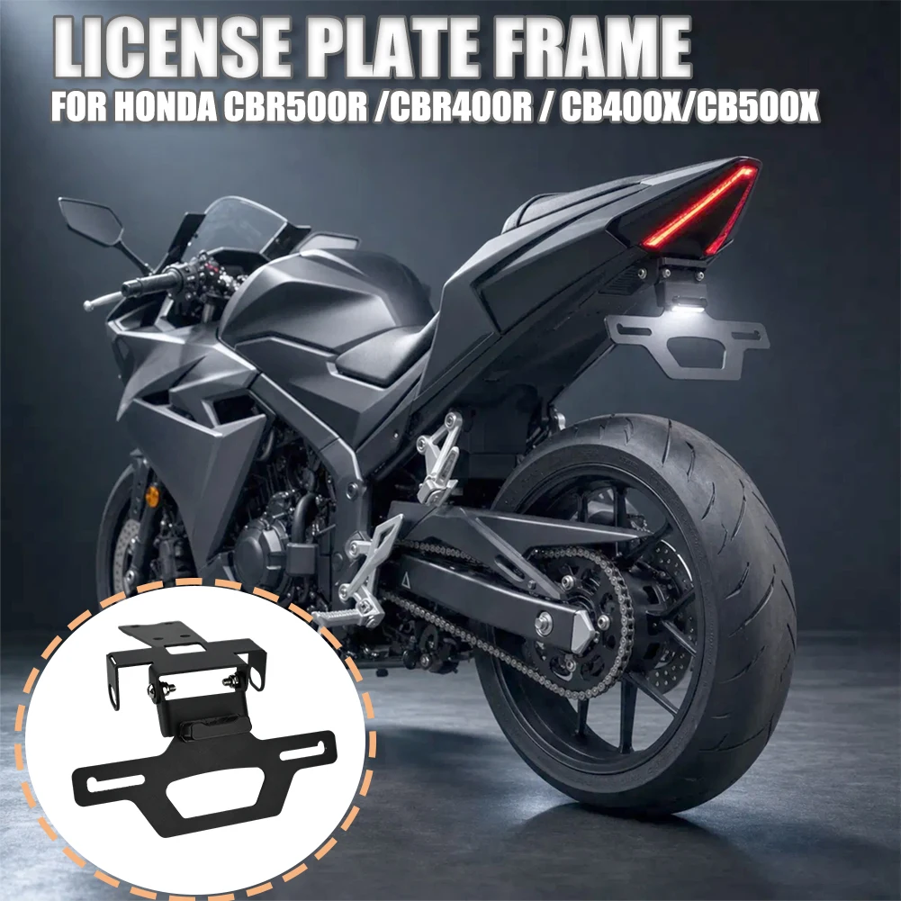 CBR 500R 400R Motorcycle License Plate Holder CB500 Hornet Fender Eliminator short tail For HONDA CBR500R CBR400R CB400X CB500X