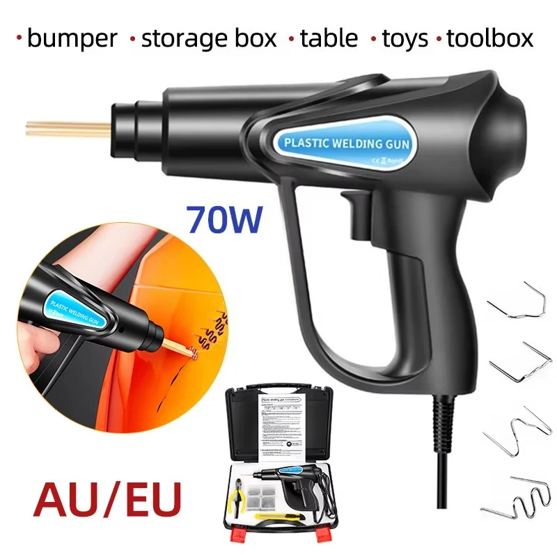 Hot Stapler 70W Plastic Welding Machine Heat Gun Car Tools Kit Bumper Soldering Iron Repair Staples Hot Melt Machine