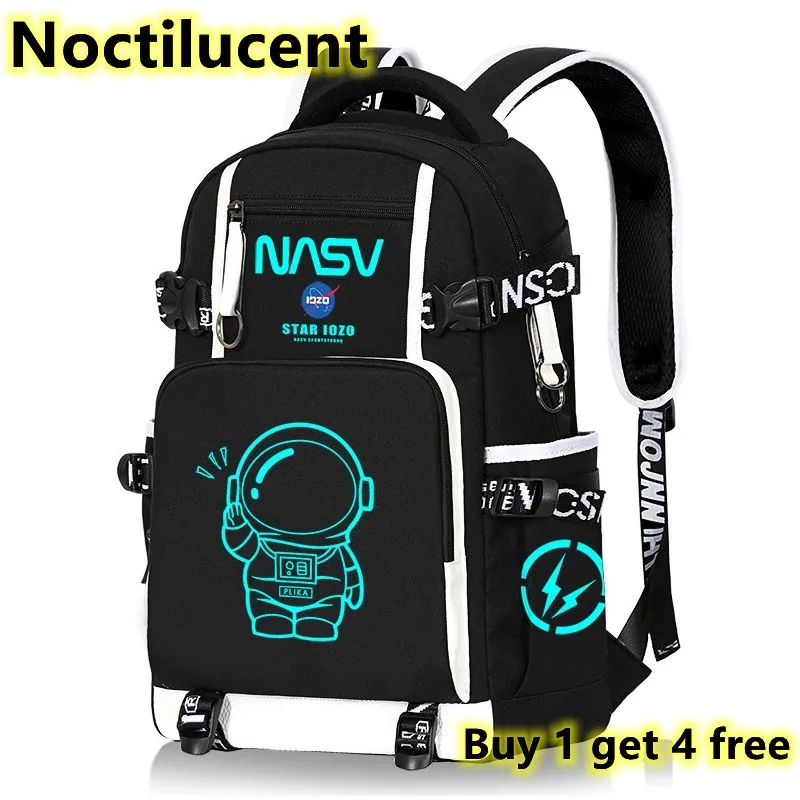 Waterproof Luminous Schoolbag Boy Backpack Kids Children Bookbag Primary student sac Grades 3-6 Bagpack girl Buy 1 get 4 free