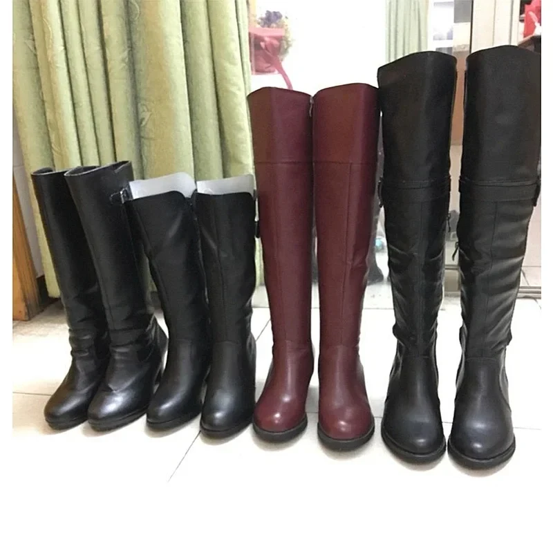 2 Stück Stiefelformer-Ständer, Formeinsätze, hohe Stiefelstütze, halten Stiefel in Röhrenform, für Damen und Herren, Kunststoff-Stiefelstütze für lange Stiefel – Detail 7