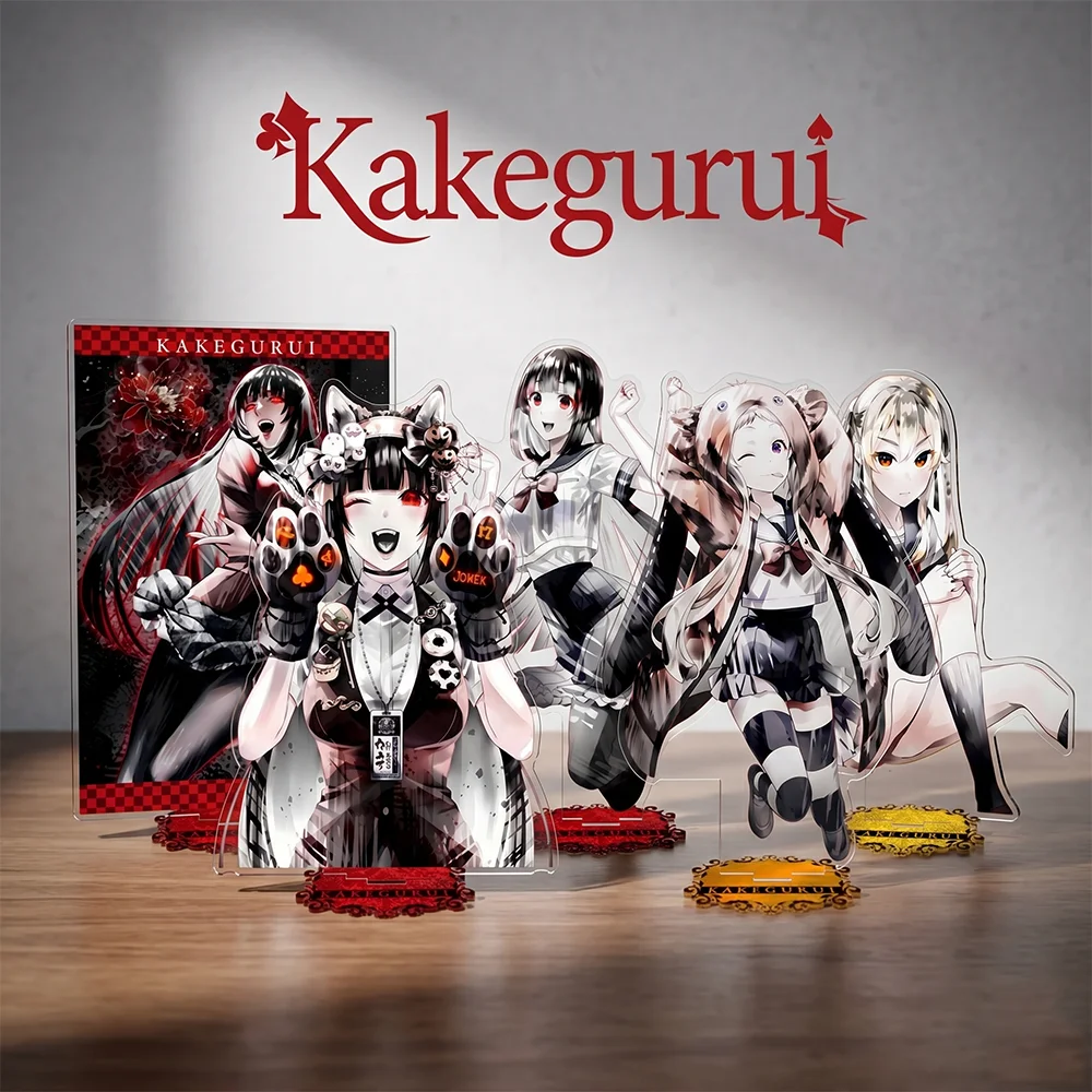 

Kakegurui PALE TONE Ver 15CM Double Sided Acrylic Stand keychain 2026 New Anime Stand Yumeko Runa Mary Kirari Ririka Fans Gift