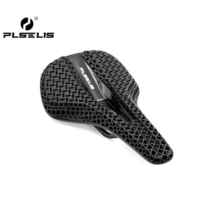 

PLSELIS Road & Mountain Bike Saddle: 3D - Printed Carbon Fiber, Hollow, Breathable, High - Strength, Short Nose, Genuine Comfort