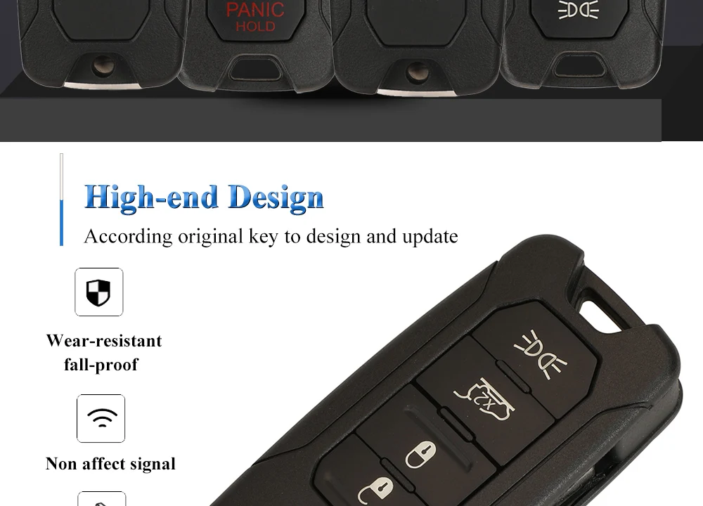Jingyuqin 2/2015 Tasten für Jeep Wrangler Renegade 2015-2018 Flip Remote Autos chl üssel Shell Case Sip22 Blade Ersatz gehäuse – Detail 4