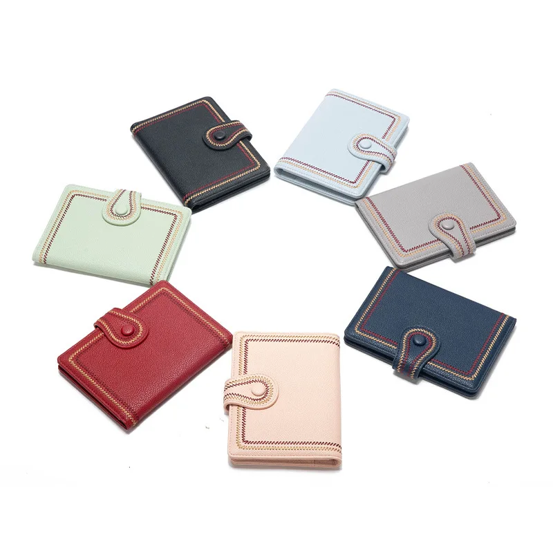 

Womens High fashion wallet New minimalist RFID passport bag PU passport certificate card bag coin purse multi slot passport bag