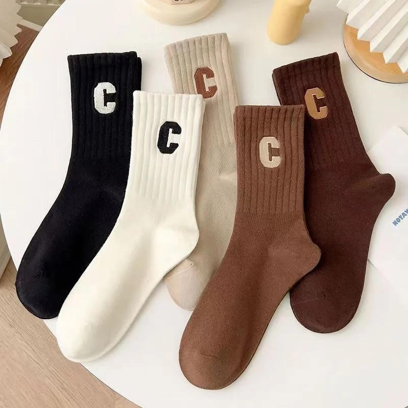 

Korean Kids Boy Girl Sock Fashon Simplicity Solid Color Calf Sock for Toddler Spring Autumn School Cotton Warm Sport Sock