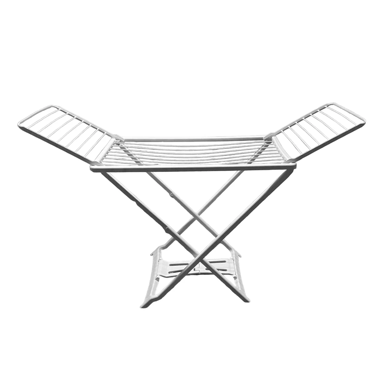 Tendedero de Ropa Plegable Resina Plástico Blanco 20 m, Soporte para Tender Ropa, Interior o Exterior Maxia Market