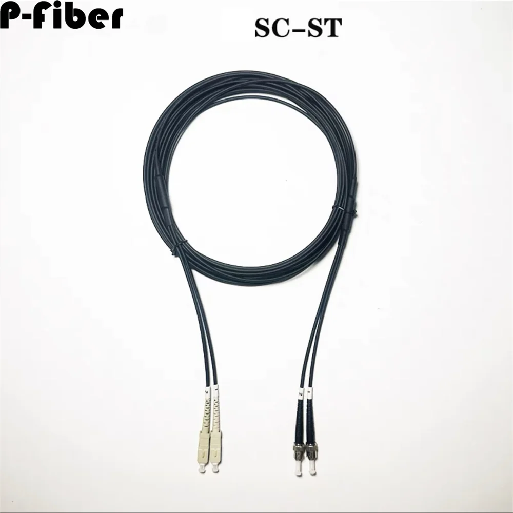 Imagem -05 - Blindado-jumper de Fibra Exterior Om3 Dual Core 5.0 mm 1m300m sc fc st 100m 200m 150m 120m 50m 100m lc