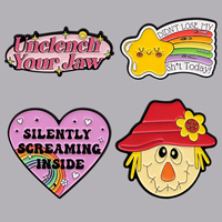 Rainbow Enamel Pins Cartoon Women's Brooches Men Lapel Pins Badge on Backpack Costume Accessories Funny Jewelry Friends Gifts