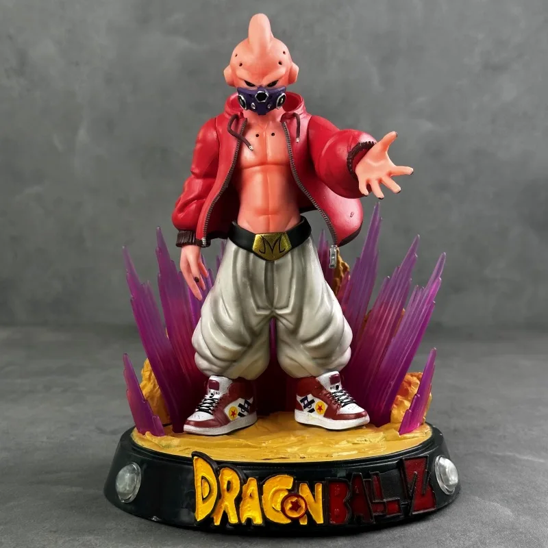 Bandai Dragon Ball hecho a mano GK, hombre mágico de moda Bu Ou Can Shine Super Saiyan, modelo de Anime, caja de estatua, adorno de caja ciega hecho a mano