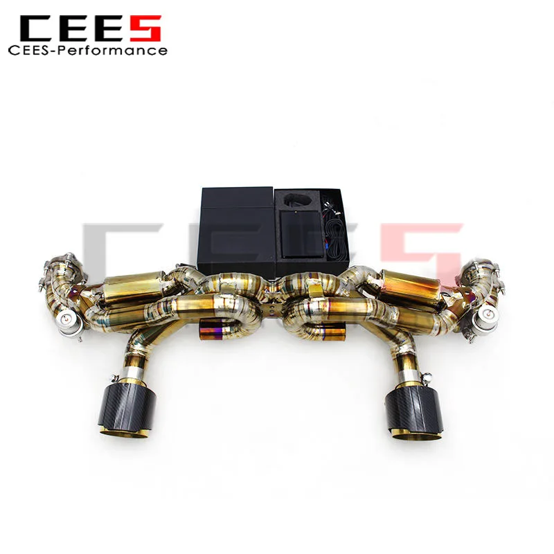 

CEES Catback выхлопная система для Porsche 718 Cayman Spyder GTS/GT4 4.0L 2024 + спортивные выхлопные трубы глушитель с клапанной системой