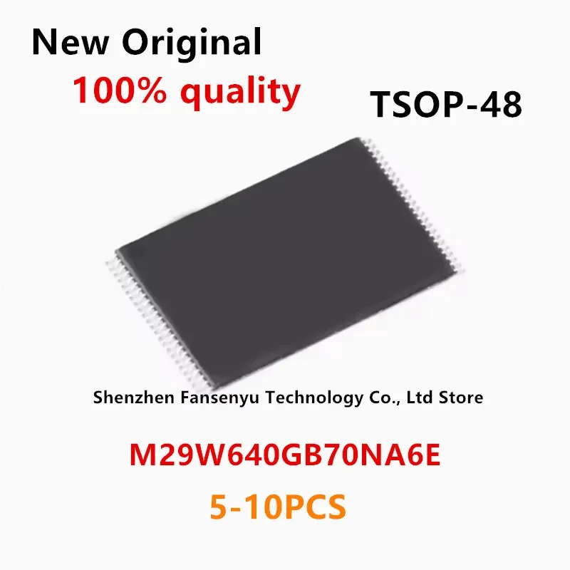 

(5-10piece)100% New M29W640GB M29W640GB-70NA6 M29W640GB70NA6 M29W640GB70NA6E tsop-48 Chipset