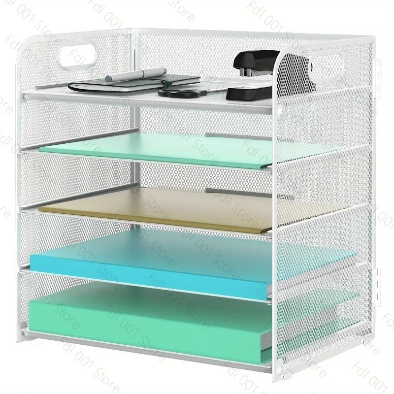 Office Desktop Document Storage Rack Multi-layer A4 Paper Document Storage Rack Wrought Iron File Rack