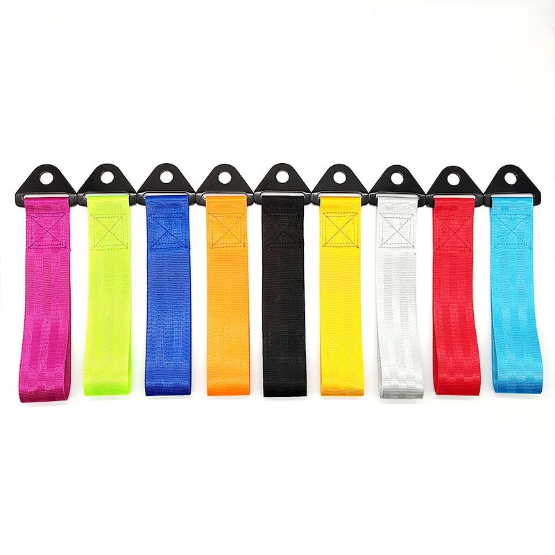 عالية الجودة سيارة اللون قلادة سحب حزام حزام سحب حبل الشريط اكسسوارات السيارات مقطورة الحبال الوفير سحب حزام مقطورة حزام