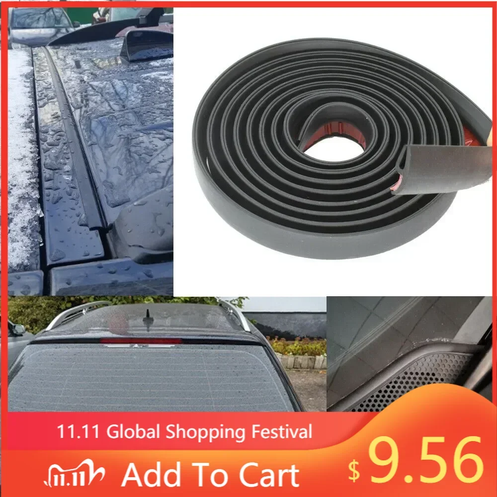 6.5ft Car Front Windshield Seal Rubber Rear Window Seal Strips Sunroof Seal Strip Decorate Molding Seals For BMW E46 E60 E90