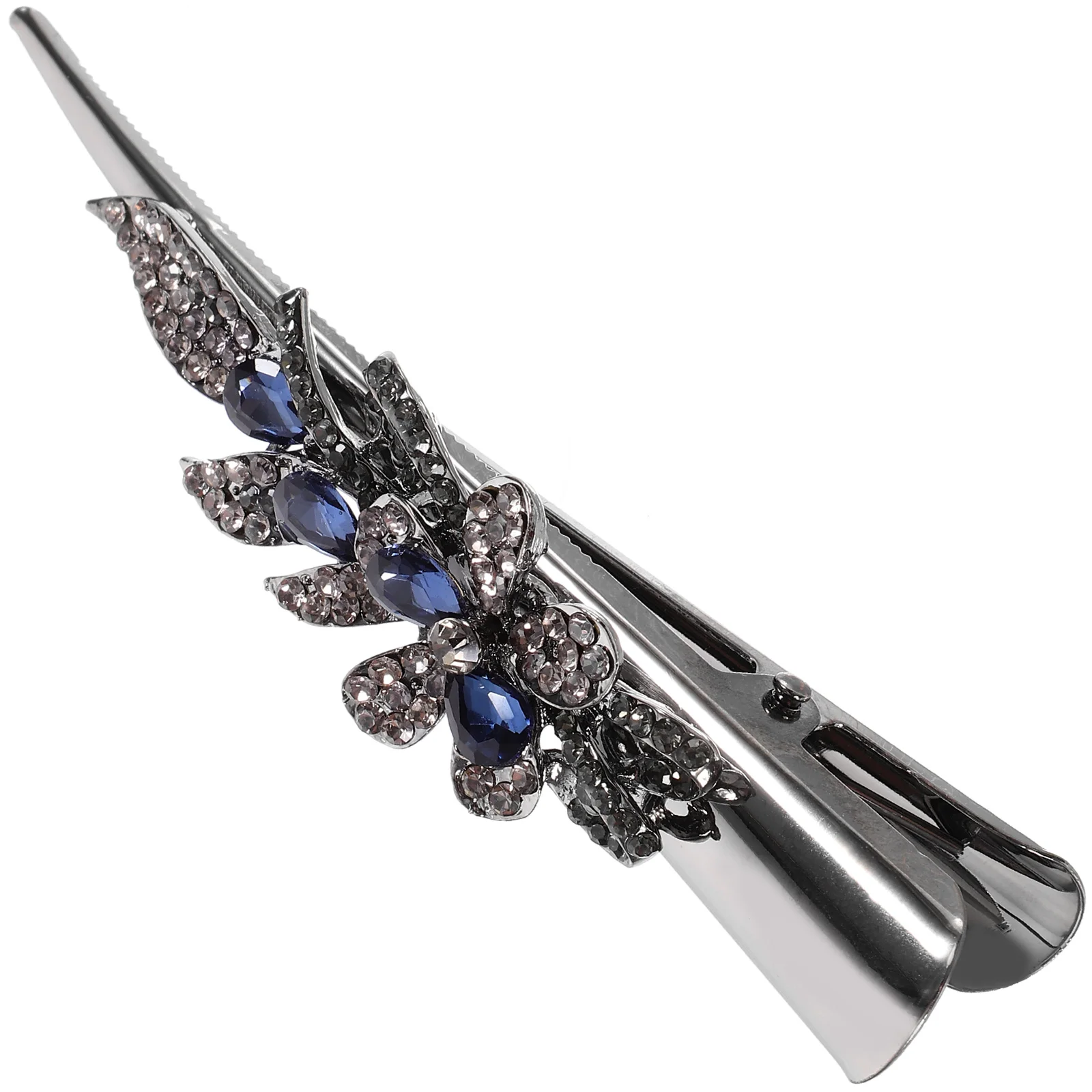 

Horn Clip Hair Accessories Clasp Vintage Barrettes for Women Aldult Clips Rhinestones Large