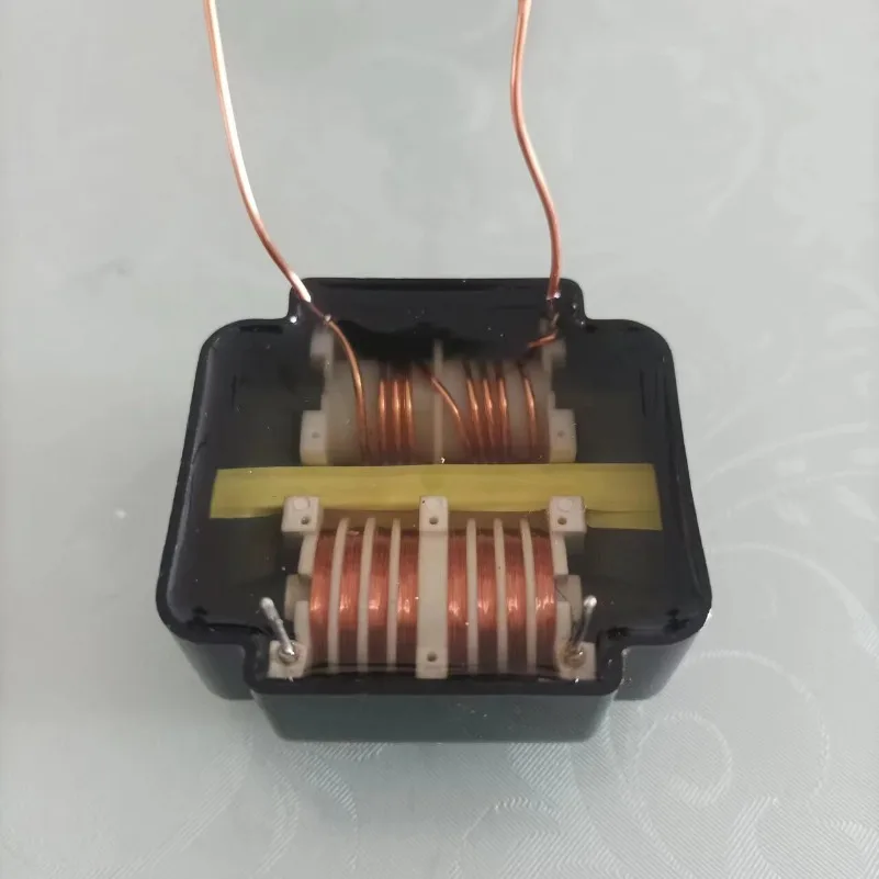 60W High Power Resin Potting Transformer 44 Ratio Boost Coil 6+2 Slot 4 Pin Foldable High Voltage Pack