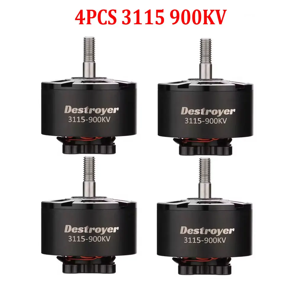 

4PCS X3115 3115 900KV 3-6S Brushless Motor for FPV Freestyle 9inch 10inch Long Range Cinelifter RC Drones