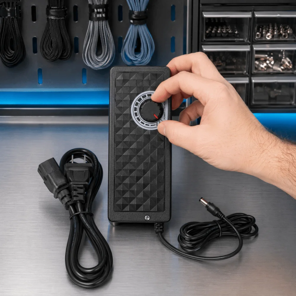 Easy 3-12V Output Adjustable Power Supply 10A 110-240V Input Power Adapter Voltage Regulation Adapter Outdoor