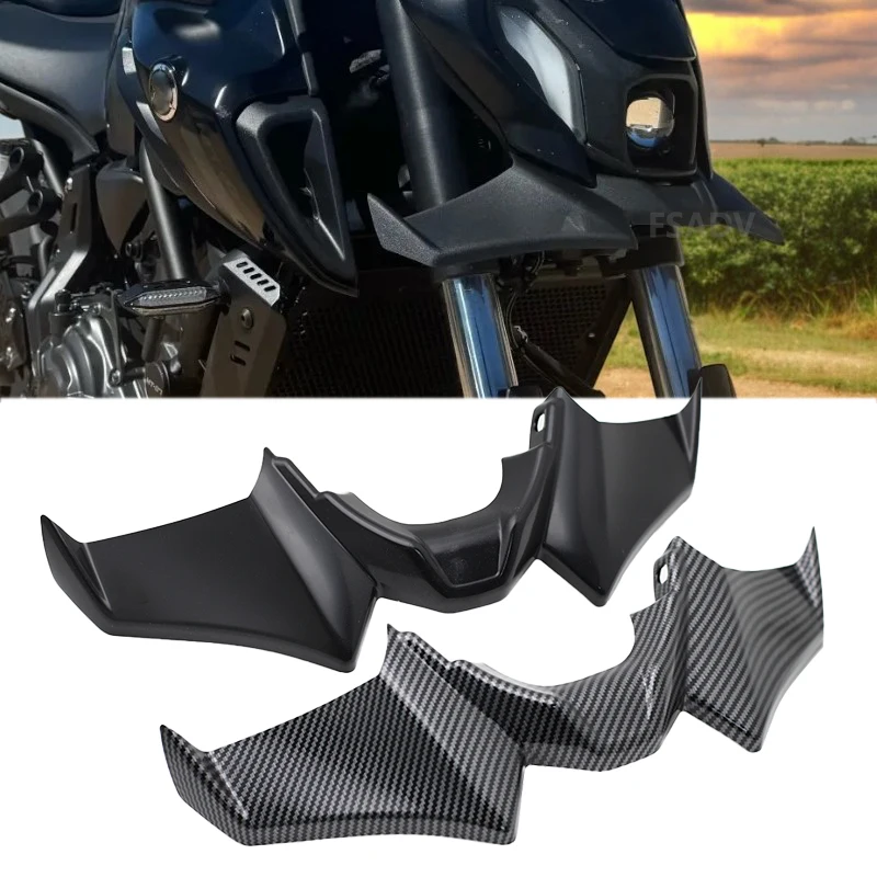 

Motorcycle Front Wheel Fender Beak Nose Cone Extension Extender Cowl Spoiler Cover For YAMAHA MT07 MT-07 SP 2021 2022 2023 2024