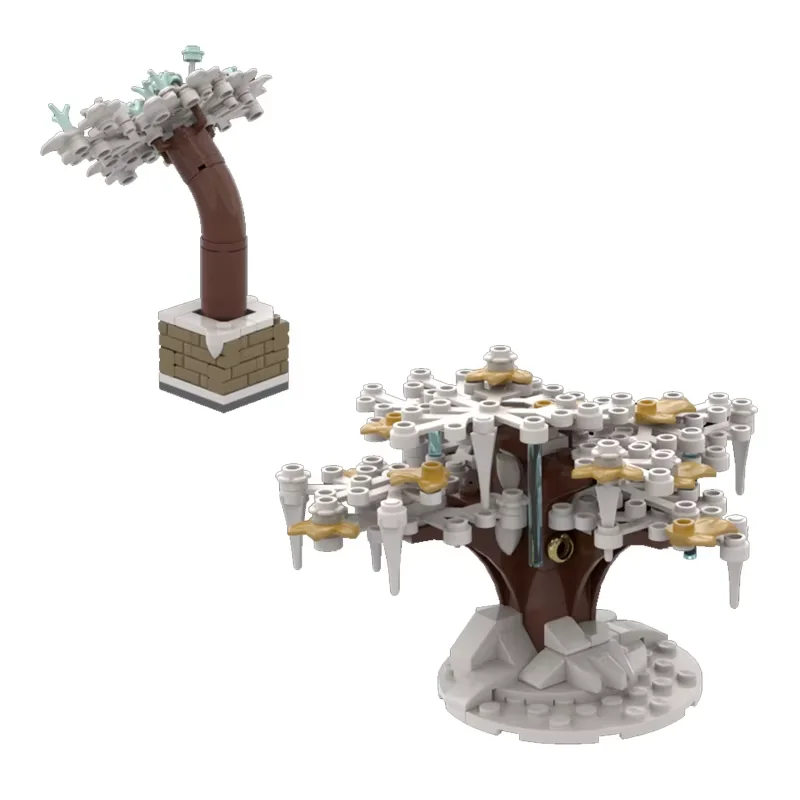 

Winter Village Tree Series Building Model MOC Small Particle Assembly Building Blocks Toy Decoration Item Creative Festival Gift