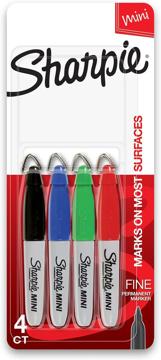 

Fine Point Permanent Markers, Assorted Colors, 4 Count Mini Size