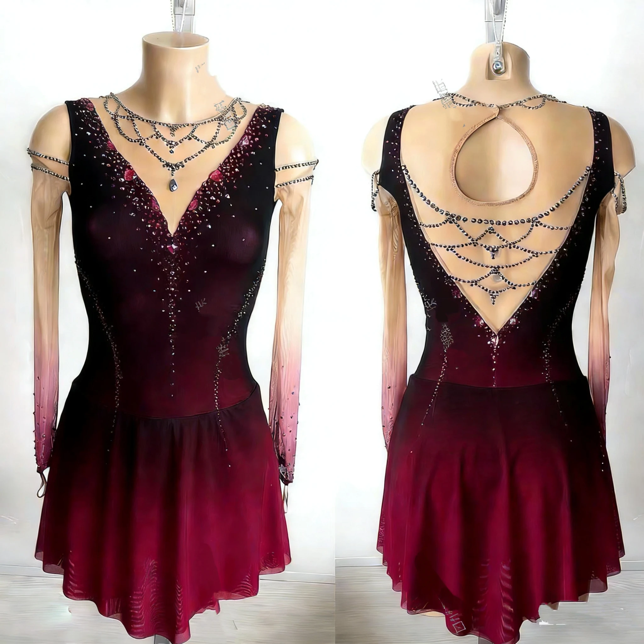 

Костюм для выступлений по фигурному катанию - юбка для катания на коньках