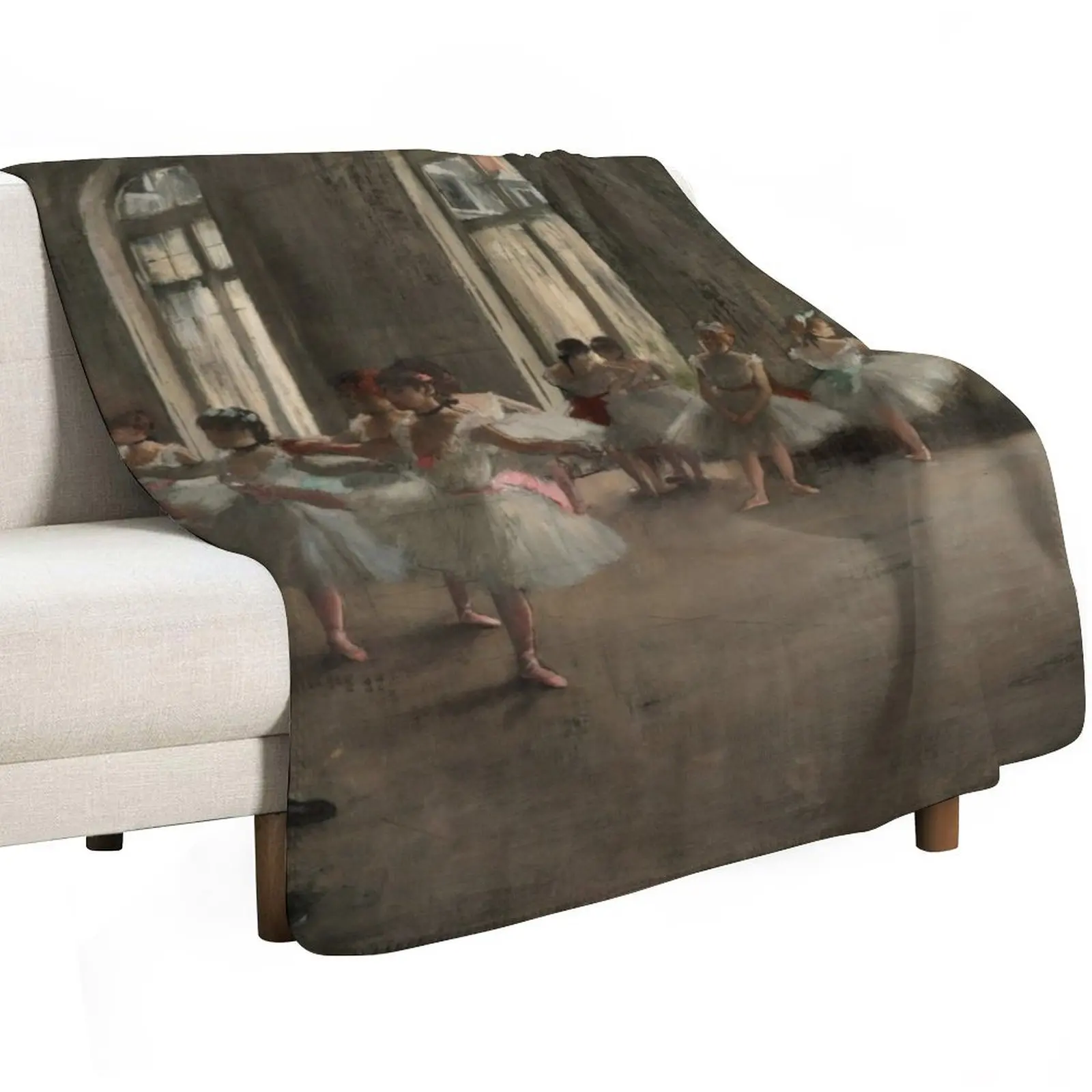 The Rehearsal by Edgar Degas Throw Blanket Sofa Throw bed plaid Comforter warm for winter for babies Sofas Blankets