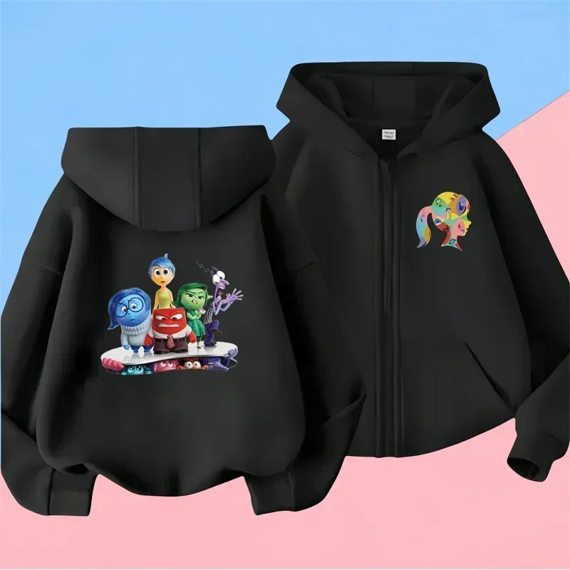 

Disney Kids' Elastic Long Sleeve Zipper Hoodie Sweatshirt with Pants Casual Sportswear for Boys and Girls
