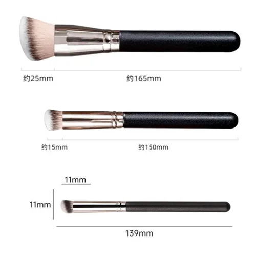 Imagen 2 del producto Brocha de maquillaje profesional para esculpir, brocha de maquillaje profesional grande, cosmética, bronceador, polvo oblicuo, colorete, herramientas de maquillaje facial