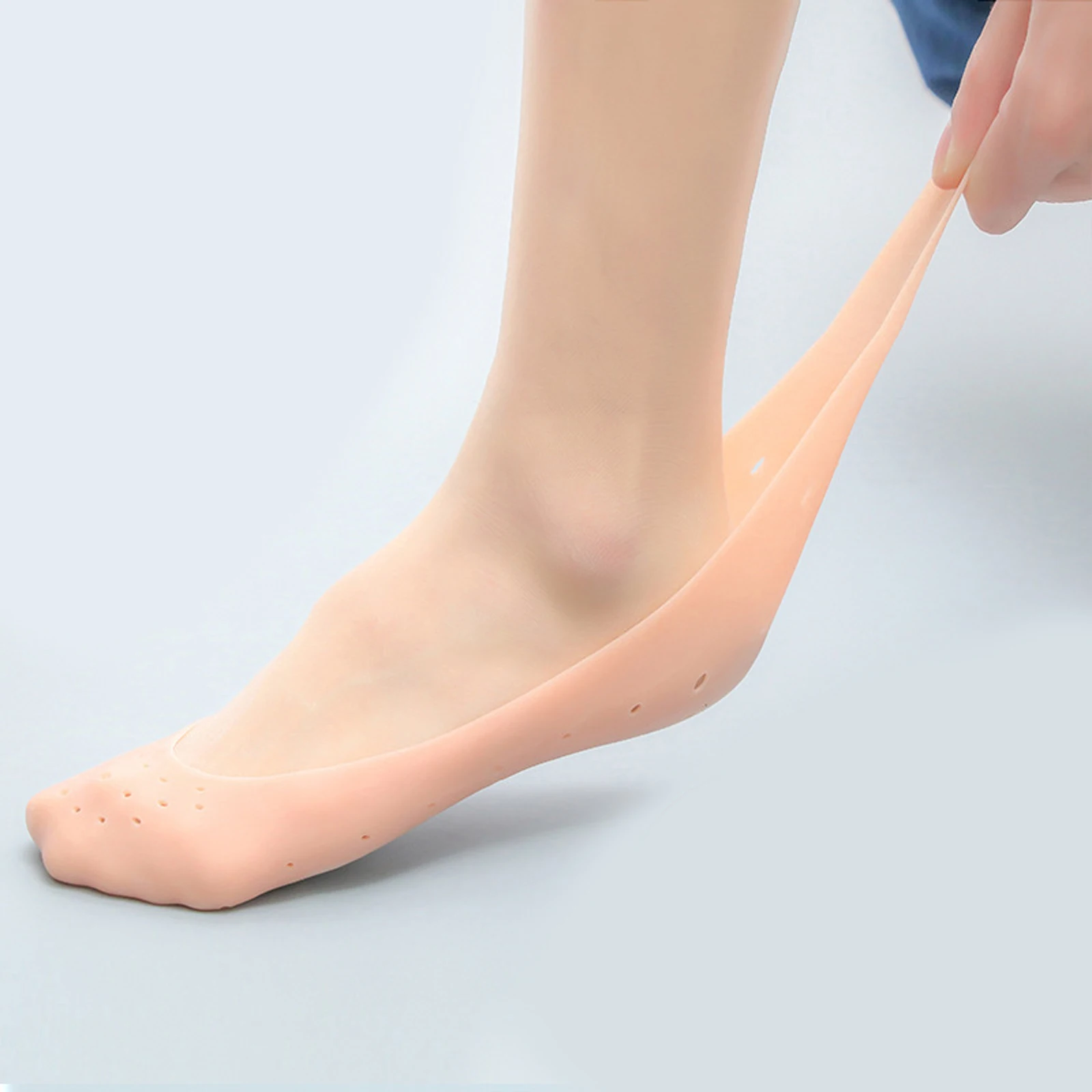 

4Pcs Moisturizing Silicone Foot Covers Elastic Anti-Cracking Socks Breathable Comfortable Foot Care for Daily Use