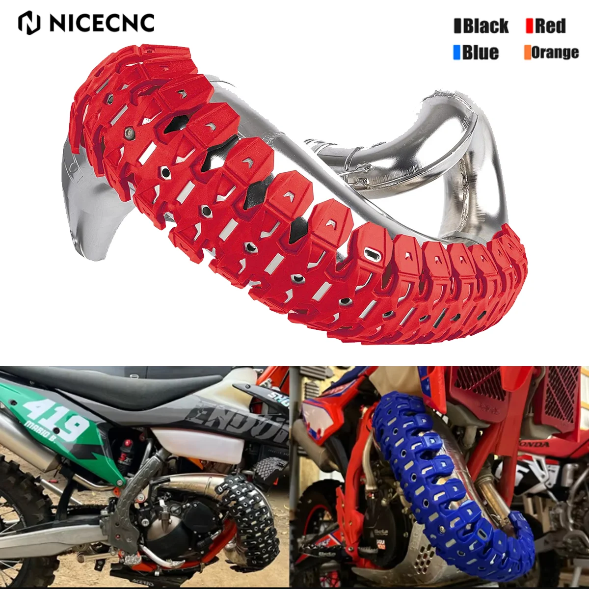

For Beta RR 300 RR 250 KTM EXC 300 SX 125 GasGas EC TM EN MX Sherco SE-R Motorcycle Exhaust Muffler Pipe Heat Shield Cover Guard