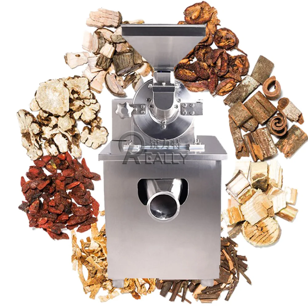 Food Grade Commercial Chili Pepper Powder Grinder Chocolate Sugar Powder Fine Grinding Medical Crushing Coffee Grinder machine