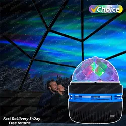 LED Star Galaxy Projector Lamp USB Auto Rotating Magic Ball Moon Light Colorful Starry Sky NightLights For Bedroom Home Decor