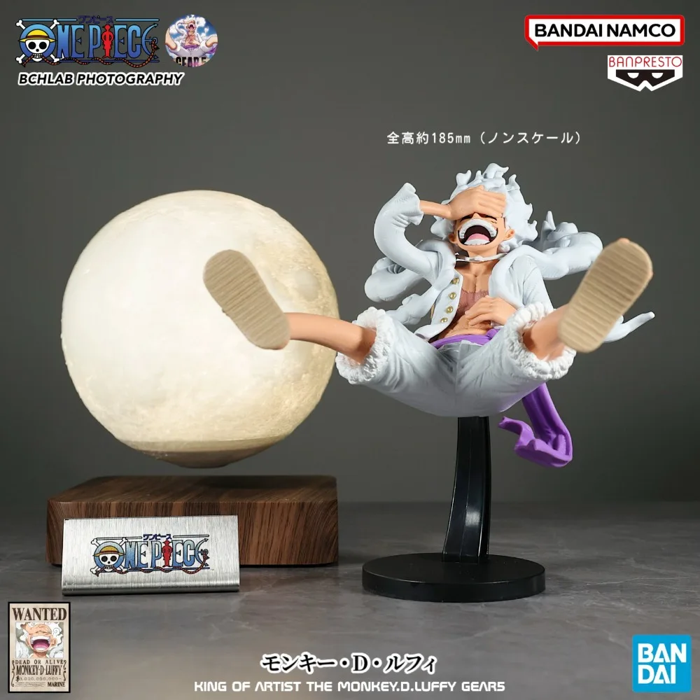 Bandai gafas de fábrica de una pieza, Nika KOA, figura de PVC Luffy de cinco velocidades, modelo de adorno, regalo para novio, figuras de acción, juguetes de Anime