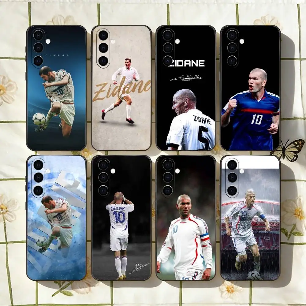 Чехол для телефона Football Player Z-Zinedines Zidane для Samsung Galaxy A73, A72, A71, A70, A53, A52, A51, другие модели, мягкий черный чехол