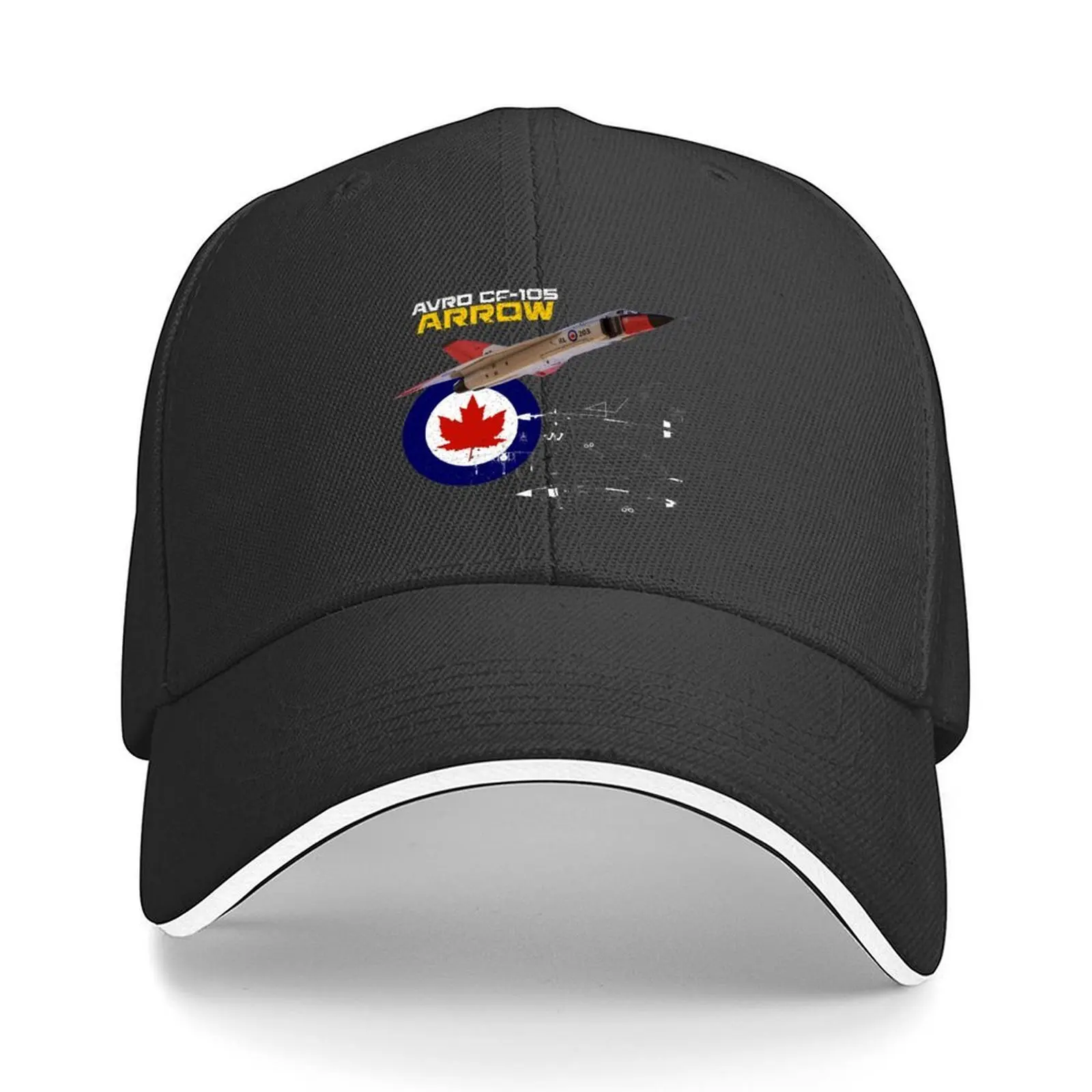 

Canadian Avro CF-105 Arrow Baseball Cap beach hat hats on offer Custom Cap sailor cap for men Man Women's