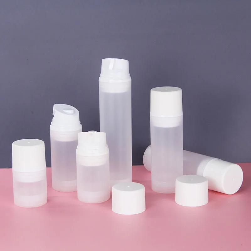 

30ml 50ml 80ml 100ml 120ml 150ml PP lotion Vacuum Split Frosted lotion bottle packaging