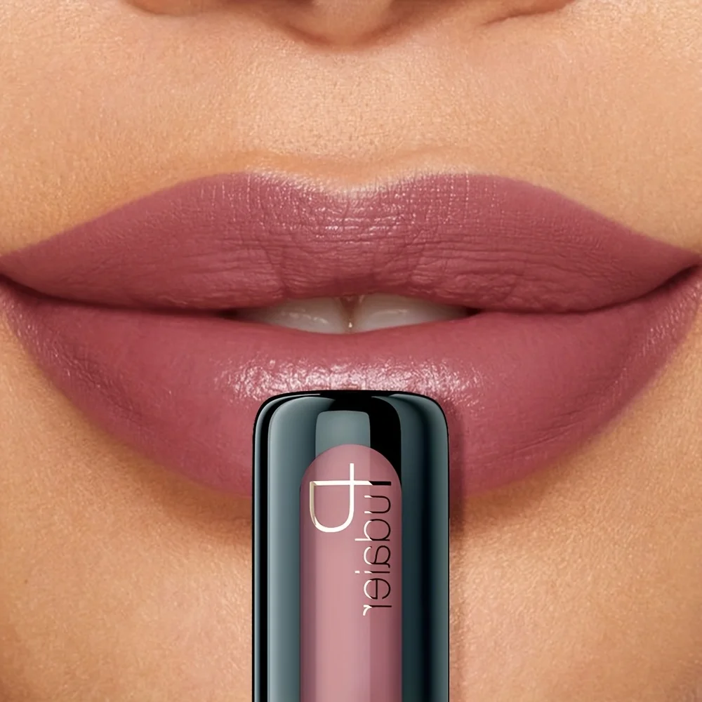 1pc Matte Velvet Lip Gloss, Highly Saturated Liquid Lip Mud, Non-Stick Long Lasting, All Skin Tones Compatible,Mother's Day Gift