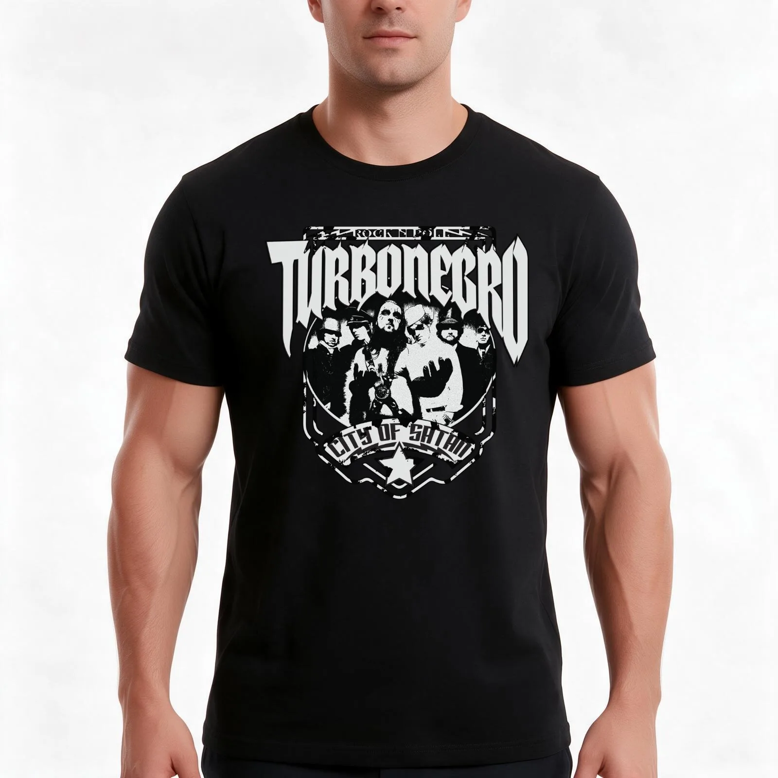 Turbonegro rnr T-Shirt Summer Casual Cotton Tee Oversized Streetwear Tops Vintage Graphic Print Loose Fit Short Sleeve