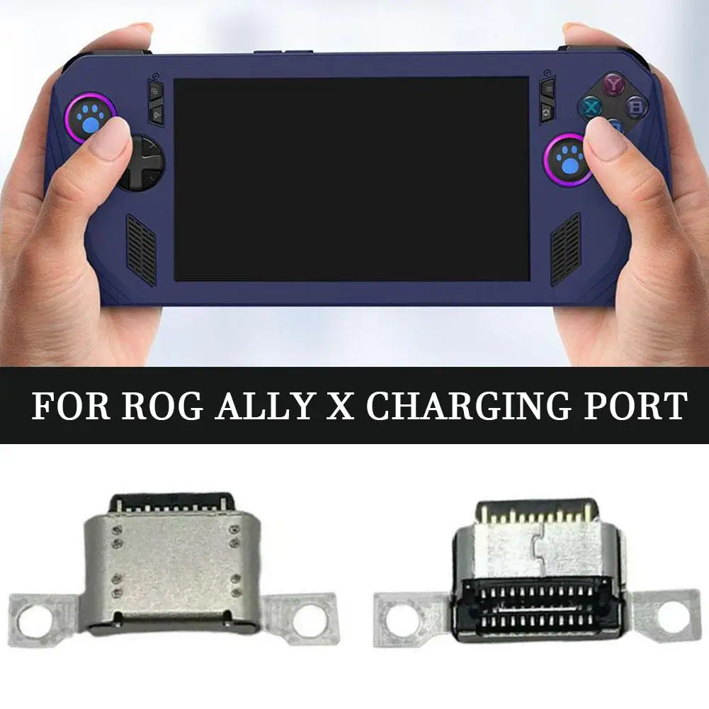 1pc For Rog Handheld Game Console Charging Port For Rog Ally X Handheld Console Tail Plug Repair Accessories Charging Port F9Y7