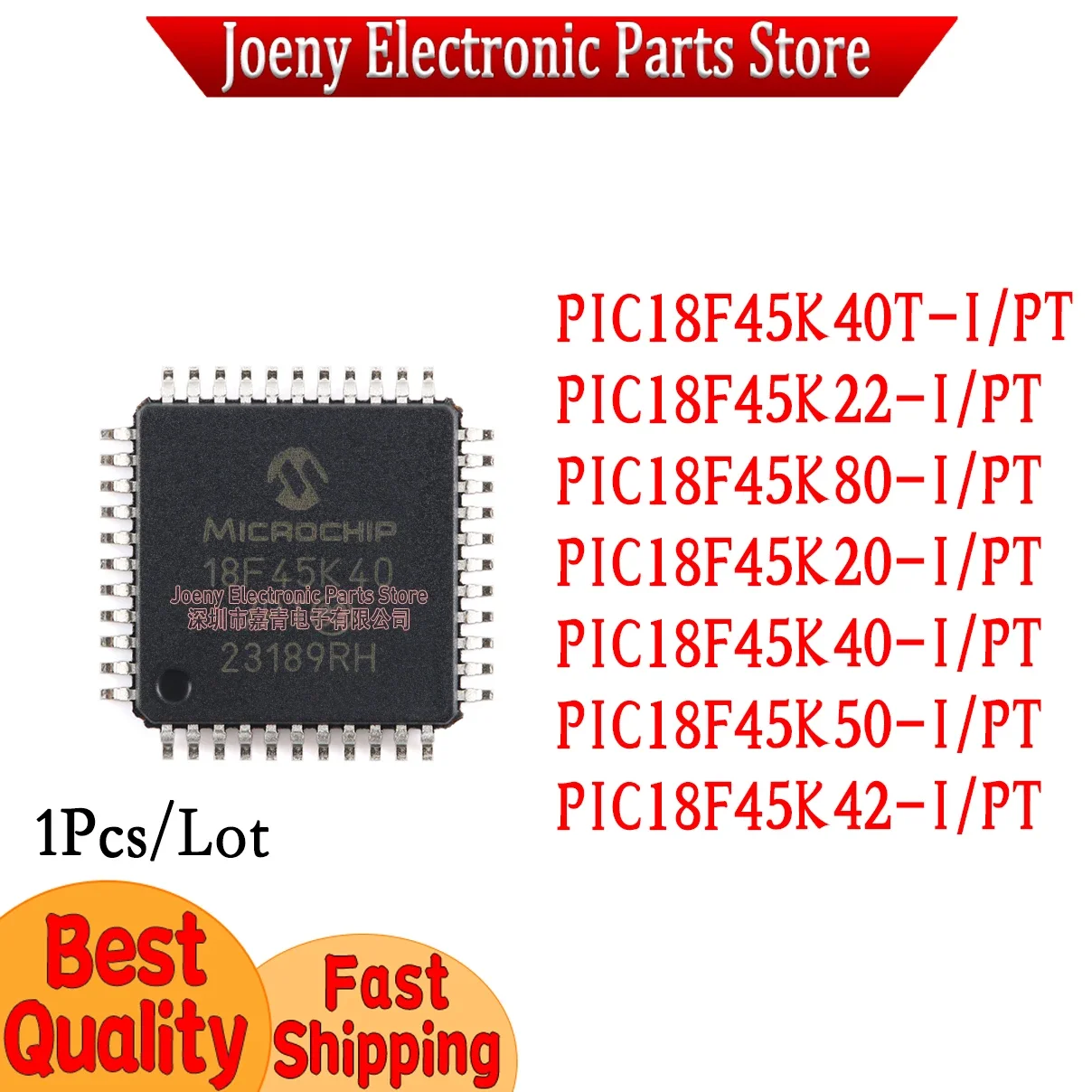 Carcasa para PIC18F45K80-I/PT PIC18F45K22-I PIC18F45K40-I PIC18F45K50-I PIC18F45K20-I PIC18F45K42-I PIC18F45K40T-I