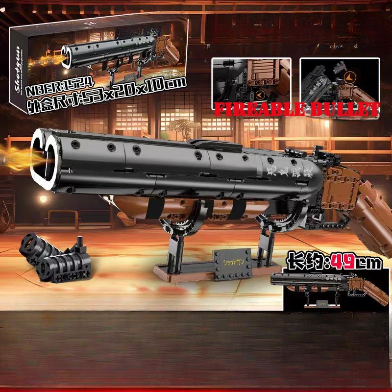 

Креативный конструктор: Модель ружья-убийцы призраков, стреляющий имитационный пистолет, детские игрушки, подарки на Рождество