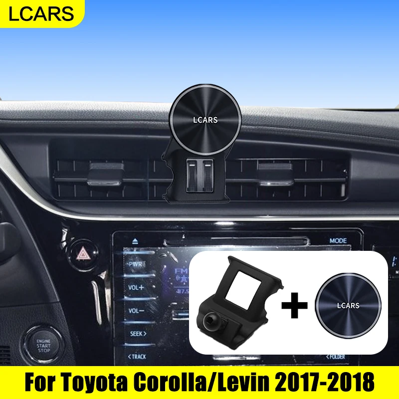 Lcars Car-Specific Phone Holder Suitable for Toyota Corolla 2017 2018, Used on Air Conditioning Vents, Does Not Block the View or Take up Space, Adjustable Anti-Shake Car Interior Accessory