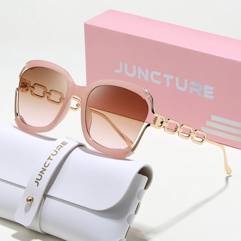 

JUNCTURE Fashion Women Sunglasses dress up Sun Glasses Big frame Gradient Lady Glasses Party Holiday Gifts Sunglasses for Women