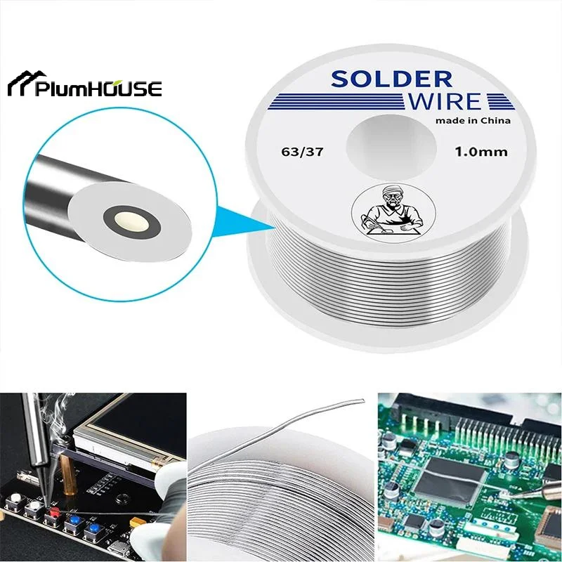 100/20g Solder Wire Tin Roll Clean Rosin Welding Core Soldering Wire Flux Reel Tube Low Temperature Easy Melt Solder Wire view 4