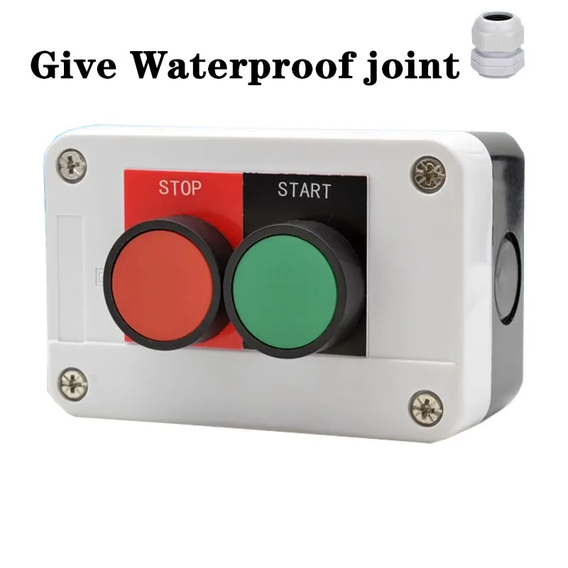 

XB2 Two position button switch box control box start stop flat button two hole button box two hole waterproof plastic